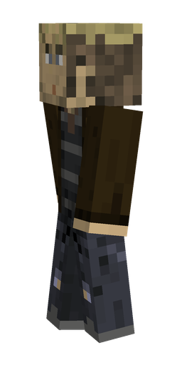Black skin: body, left side render