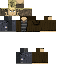 Black skin: raw texture render