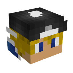 Black skin: head render