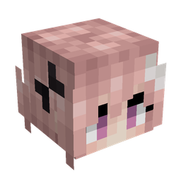 Black skin: head render