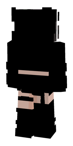 Black skin: body, back render