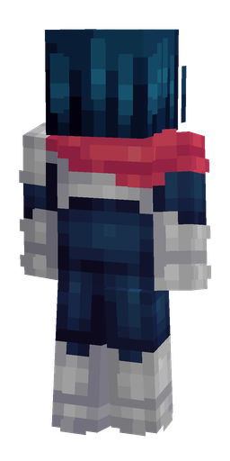 Blue skin: body, back render