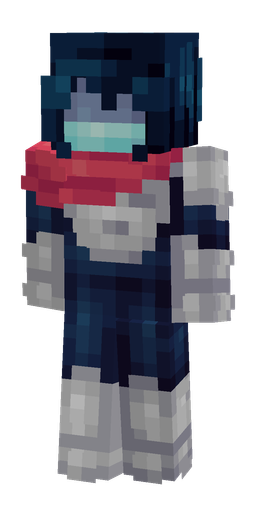 Blue skin: body, front render