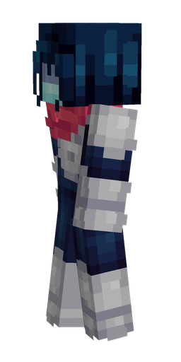 Blue skin: body, left side render