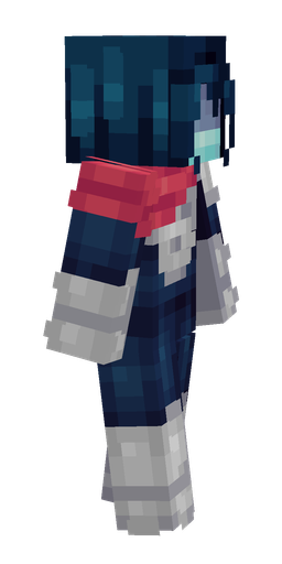 Blue skin: body, right side render