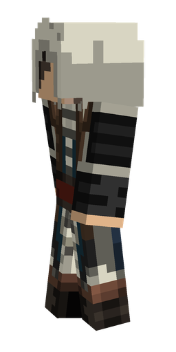 Black skin: body, left side render