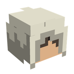 Black skin: head render