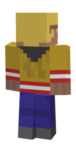 Blue skin: body, back render