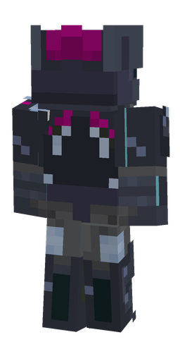 Black skin: body, back render