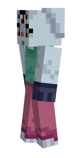 Blue skin: body, left side render