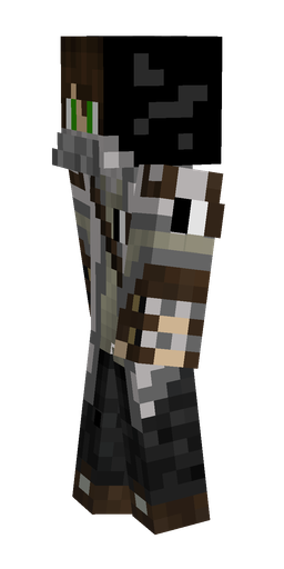 Black skin: body, left side render