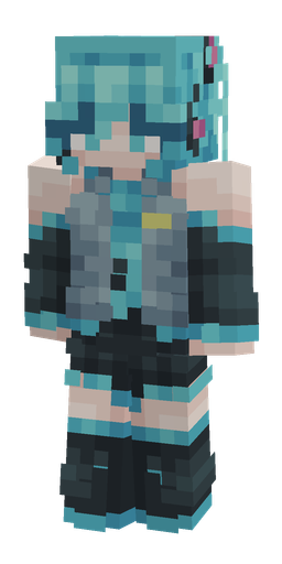 Blue skin: body, front render