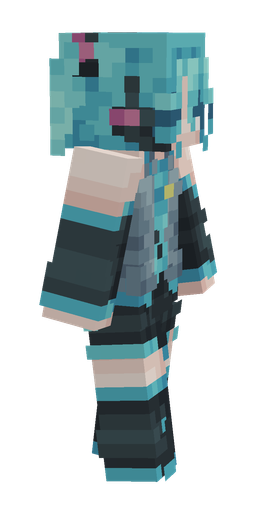 Blue skin: body, right side render