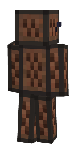 Black skin: body, back render
