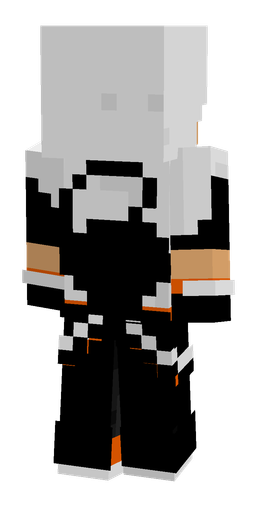 Black skin: body, back render