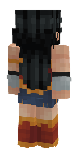 Black skin: body, back render