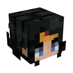 Black skin: head render
