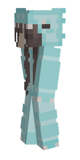 Blue skin: body, left side render