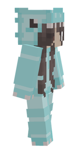 Blue skin: body, right side render