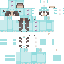 Blue skin: raw texture render