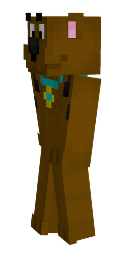 Brown skin: body, left side render