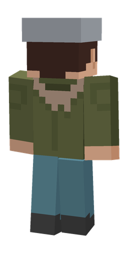 Blue skin: body, back render