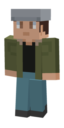 Blue skin: body, front render