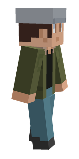 Blue skin: body, right side render