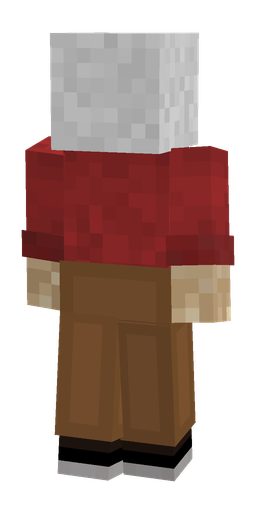 Black skin: body, back render