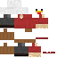 Black skin: raw texture render