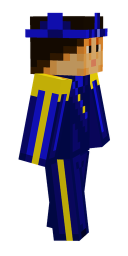 Blue skin: body, right side render