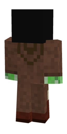 Black skin: body, back render
