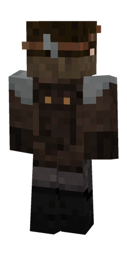 Black skin: body, back render