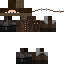 Black skin: raw texture render