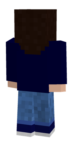 Black skin: body, back render