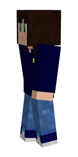 Black skin: body, left side render