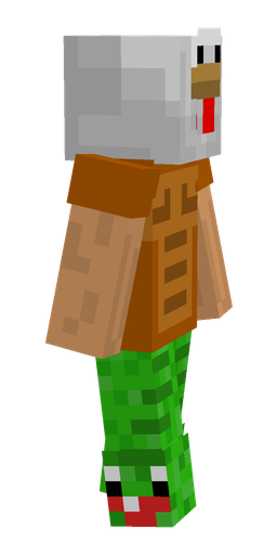 Brown skin: body, right side render