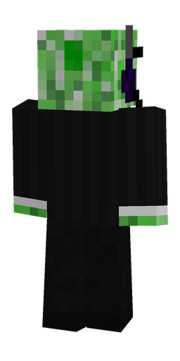 Black skin: body, back render