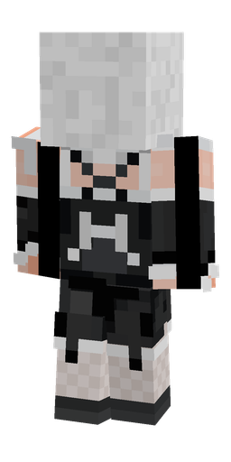 Black skin: body, back render