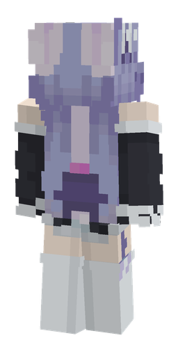 Black skin: body, back render