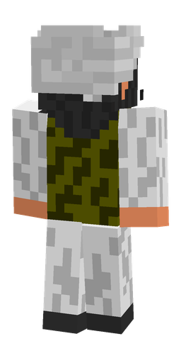 Black skin: body, back render