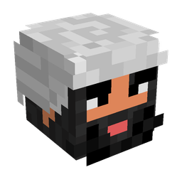 Black skin: head render