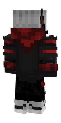 Black skin: body, back render