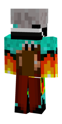 Black skin: body, back render