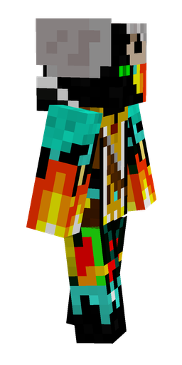 Black skin: body, right side render