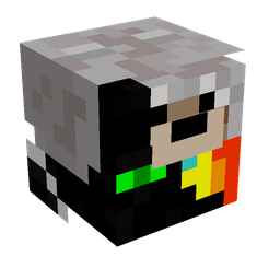Black skin: head render