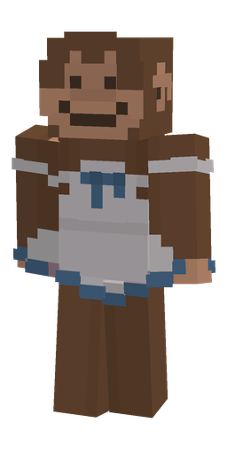 Brown skin: body, front render