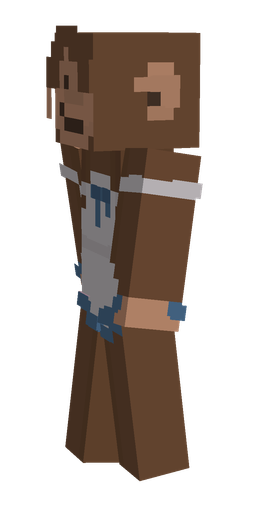 Brown skin: body, left side render