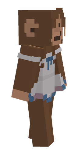 Brown skin: body, right side render