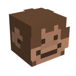 Brown skin: head render